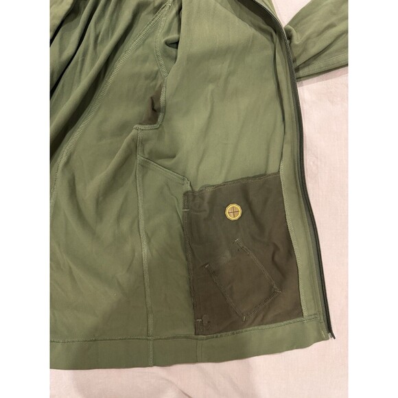 Lululemon Womens Large Instill Jacket Bronze Green Mesh Athlesiure Workout Gym - Picture 6 of 6